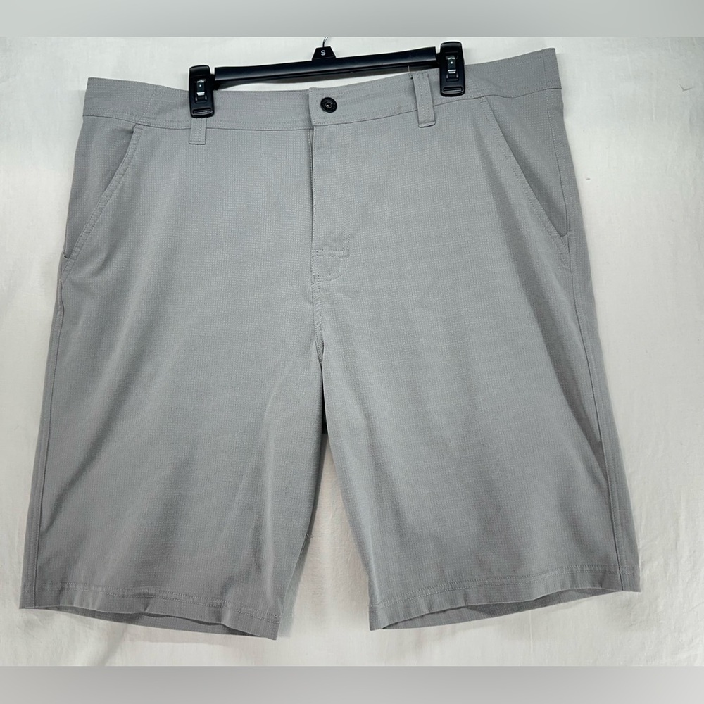 prAna Shorts Hiking Outdoor Chino Breathable Waffle Gray Mens Size 38